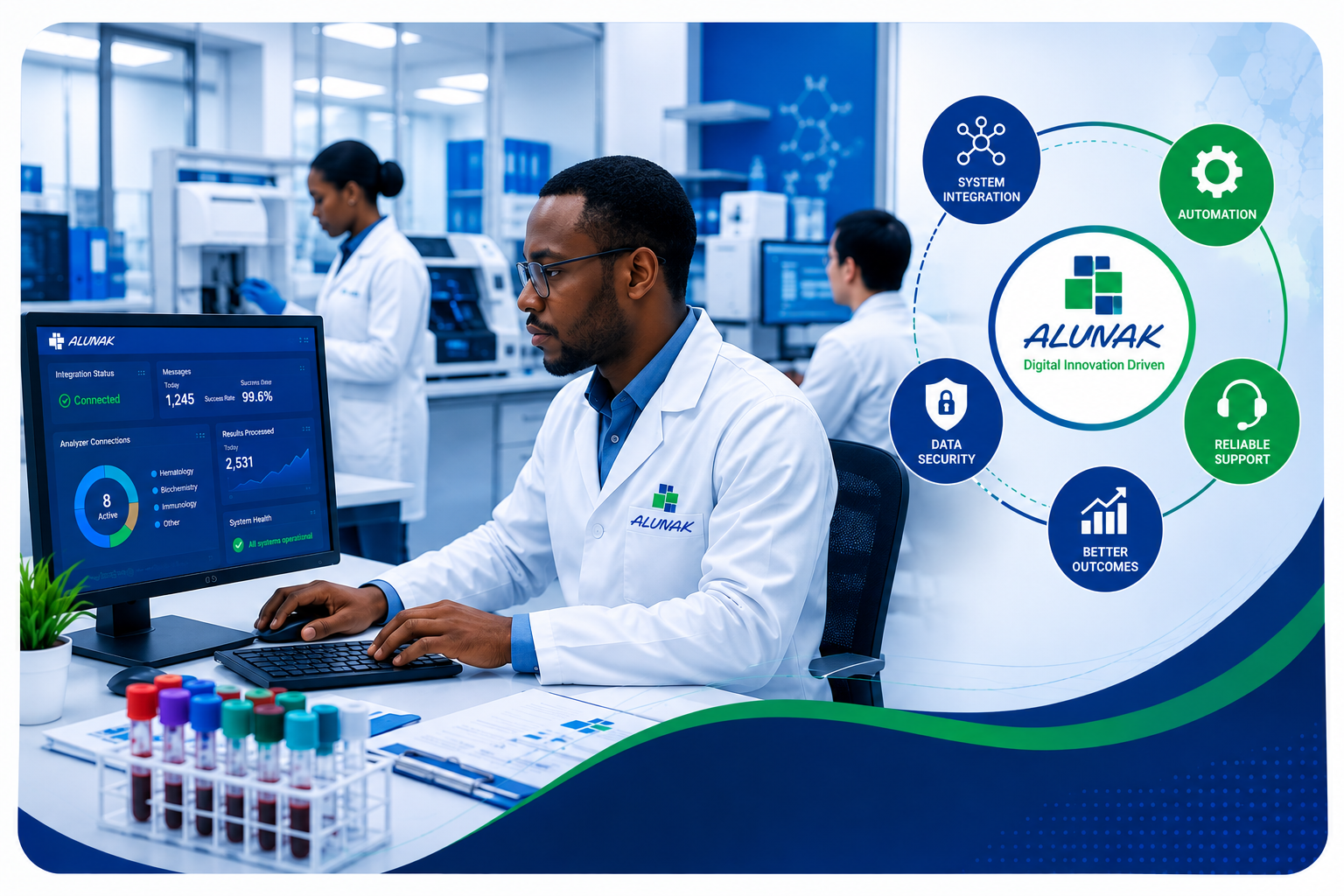 ALUVAK healthcare technology and laboratory integration